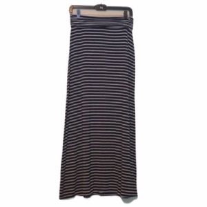 J. Crew Classic Black and White Maxi Skirt